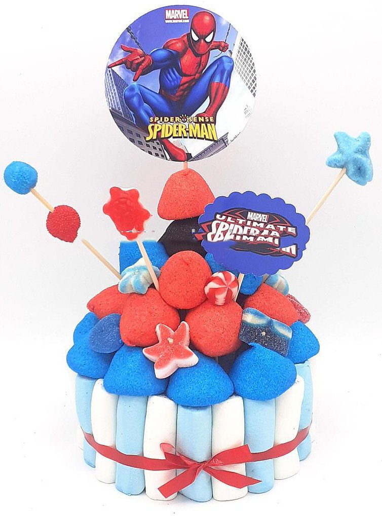 Brochetas de chuches (6 Uds) Spiderman - Fantastic Cake