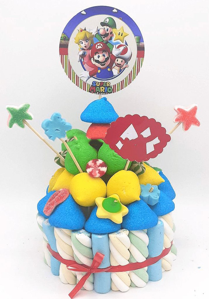 Tarta de chuches Super Mario Bros